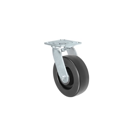 Casterhq MEDIUM DUTY 6"X 2" POLYOLEFIN WHEEL, SWIVEL CASTER 700 lbs Capacity MD6X2POS